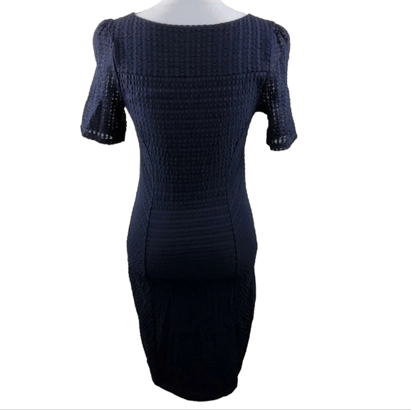 Anthropologie Maeve Seersucker Mesh Knit Sheath Dress - Women's - Picture 4 of 6